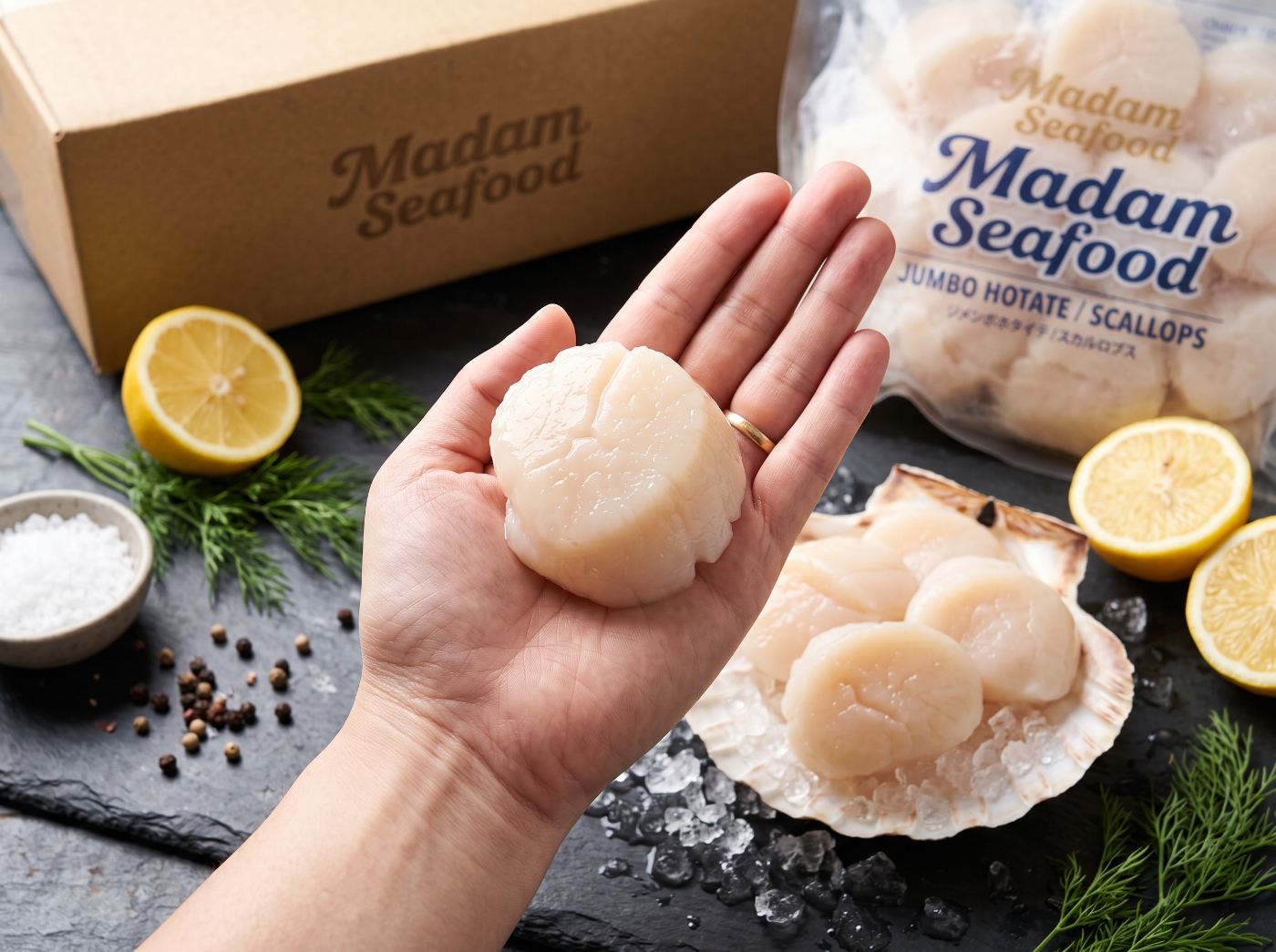 [Sashimi Grade] Hokkaido Scallop Meat — 2L