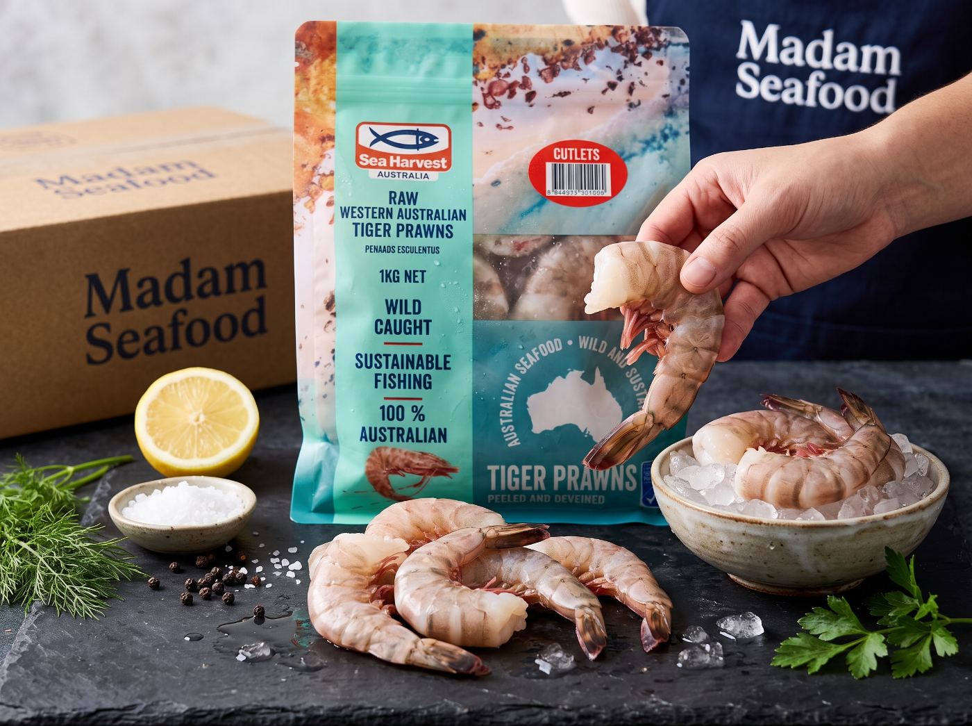 WA Tiger Prawn Cutlet (Raw)