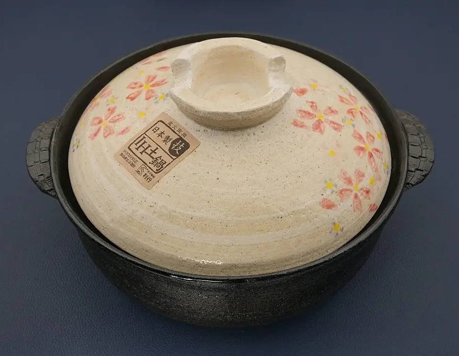 【炊具】日本佐治陶器樱花砂锅圈口25cm