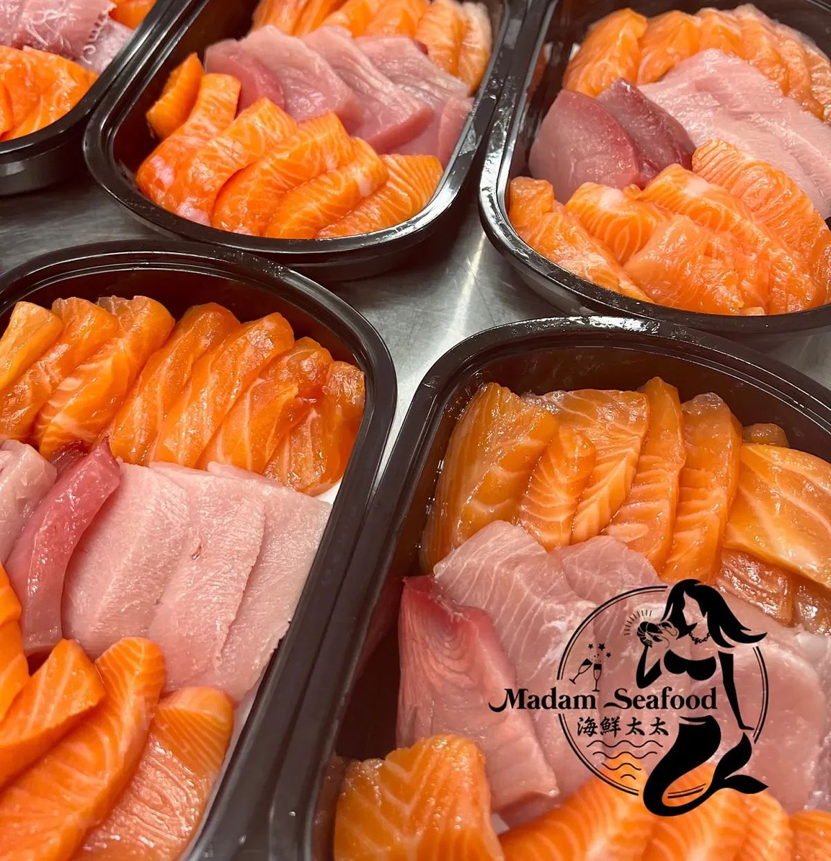 DRY AGED Tuna/King Salmon/Atlantic Salmon Sashimi Tray