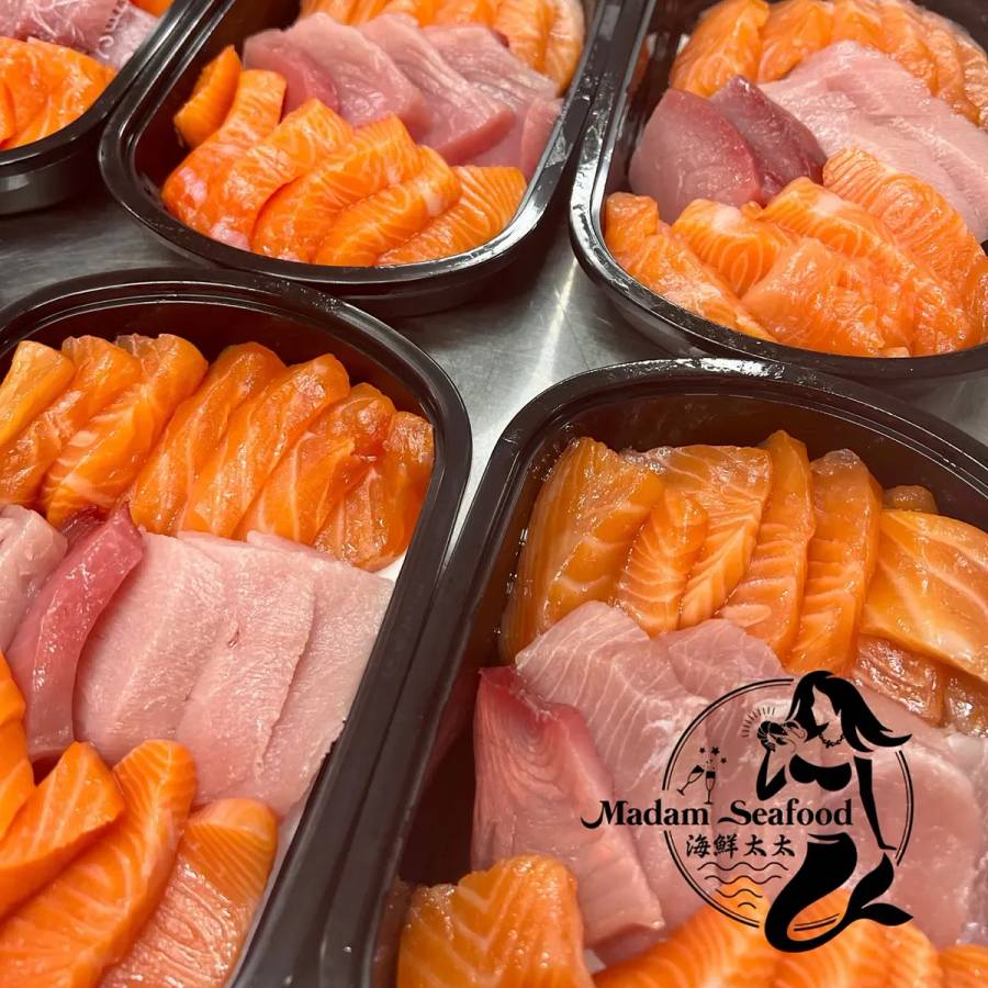 DRY AGED Tuna/King Salmon/Atlantic Salmon Sashimi Tray