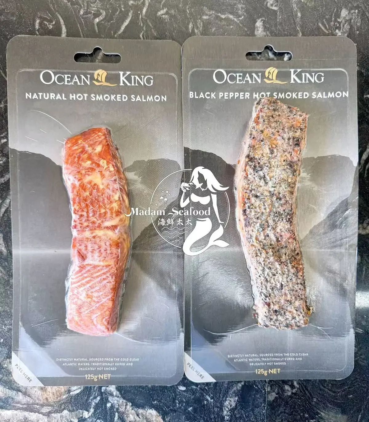 Hot Smoked Salmon Black Pepper
