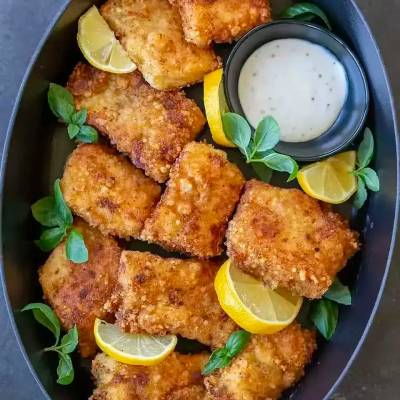 Pollock Cube Breaded
