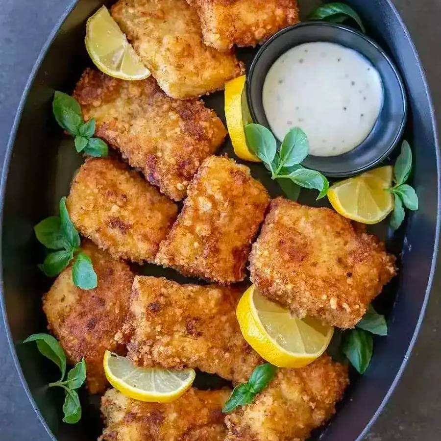 Pollock Cube Breaded