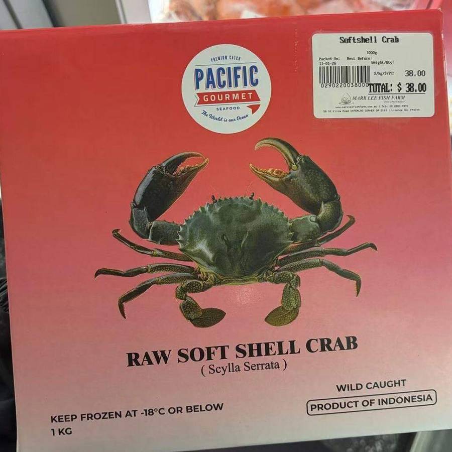Raw Soft Shell Crab